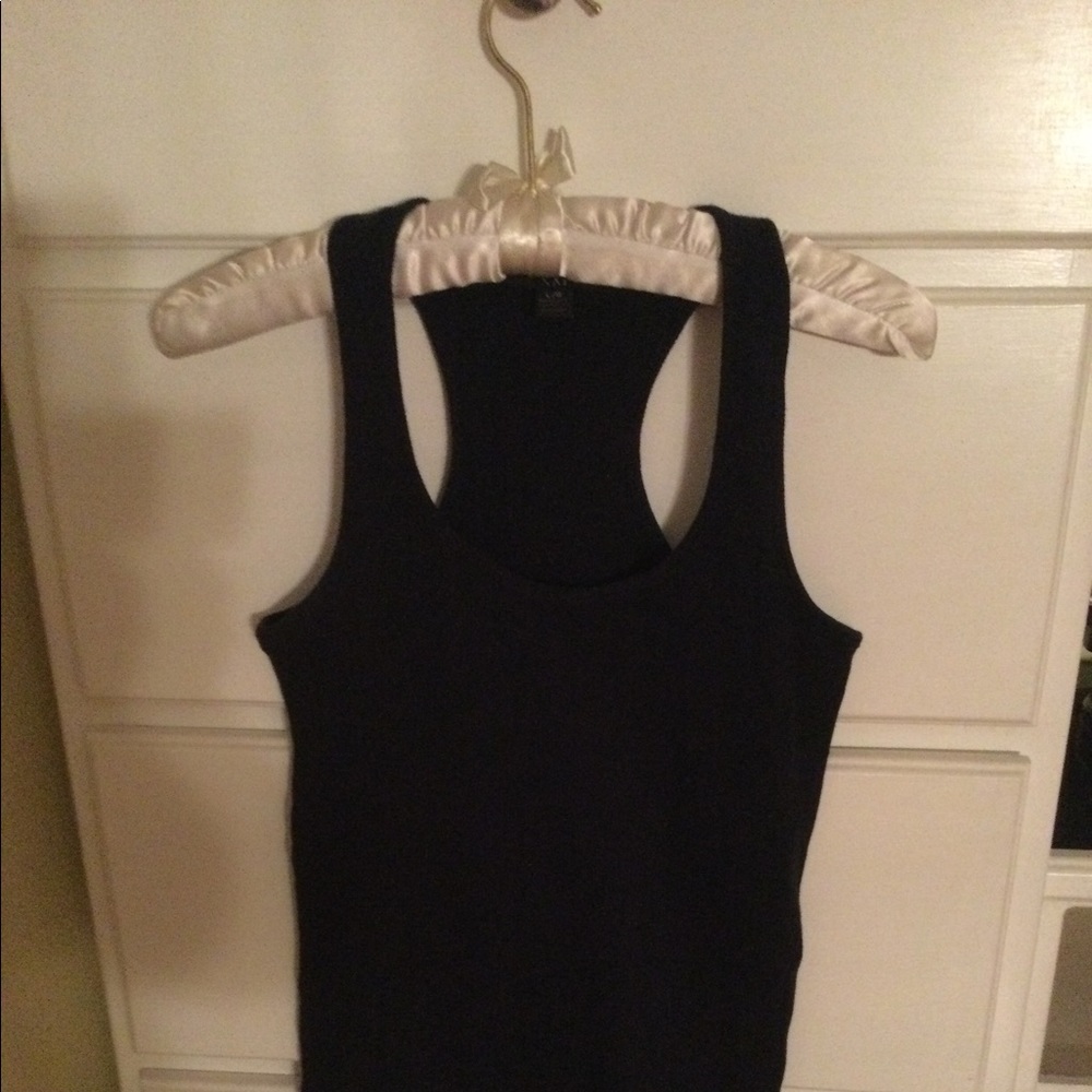 Black Top beaded on bottom